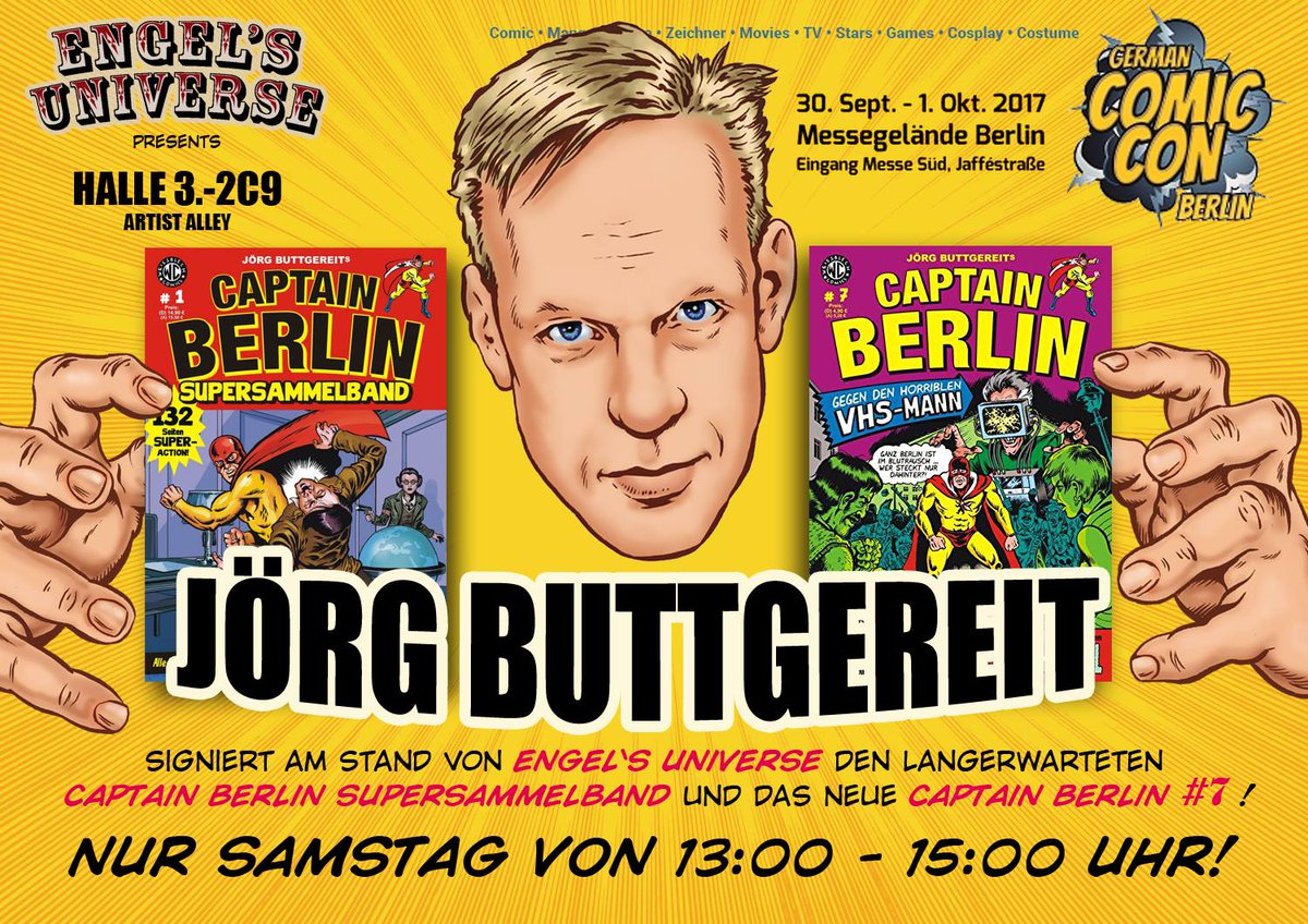 Weissblech Comics Ein Bild Sagt Mehr Als 140 Zeichen Buttgereit Und Engel Auf Der German Comic Con Berlin T Co L5tvpmh8hu