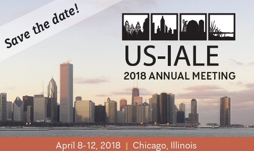issn18651542's tweet photo. April 8-12, 2018, #USiale meeting in Chicago, Illinois - save the date and spread the word: https://t.co/FobF9gxVpn https://t.co/vk6q6YYH5O