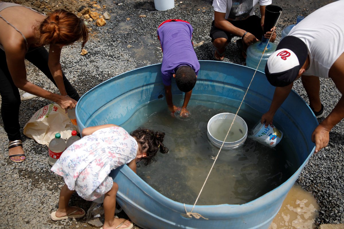 ajplus's tweet photo. Roughly 1.5 million people in Puerto Rico are without drinking water, says the @DeptofDefense. https://t.co/WiSVHS0bNz