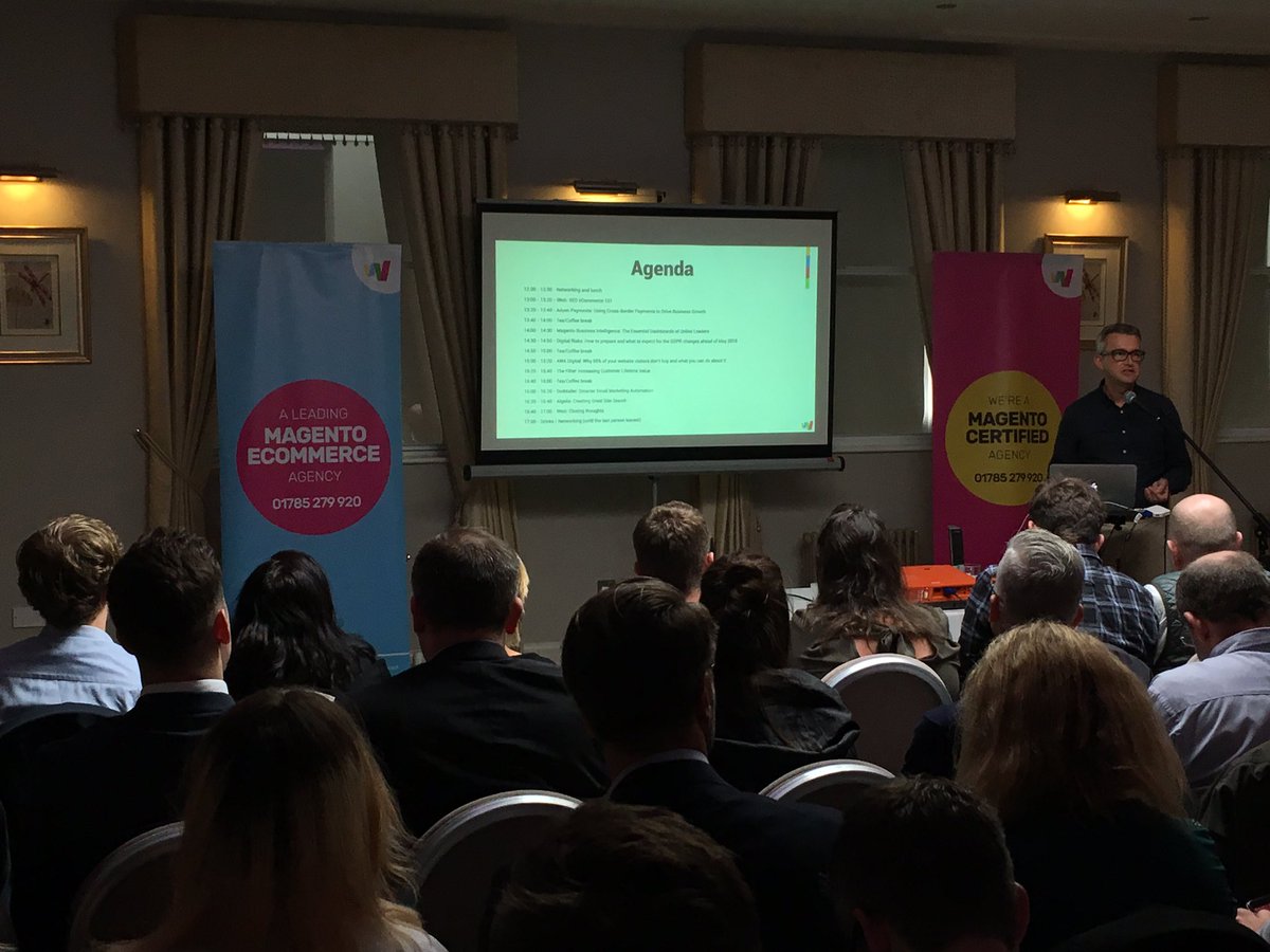 Great start to <a href="/iWebtweets/">iWeb</a> #Magento #Ecommerce Conversion event with @magento &amp; <a href="/dotmailer/">We are now @dotdigital Engagement Cloud</a>