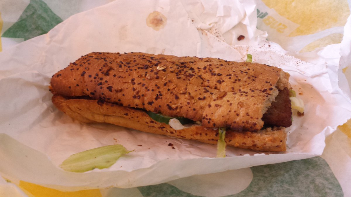 .<a href="/subwaynederland/">Subway Nederland</a> De Subway Veggie Patty laten bezorgen. Expectation VS reality 😂