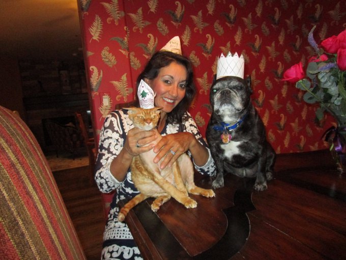 Dinky was 1 year old on Monday, Phoebe is 8 years today! And I am forever 28! Thank you all for the Birthday