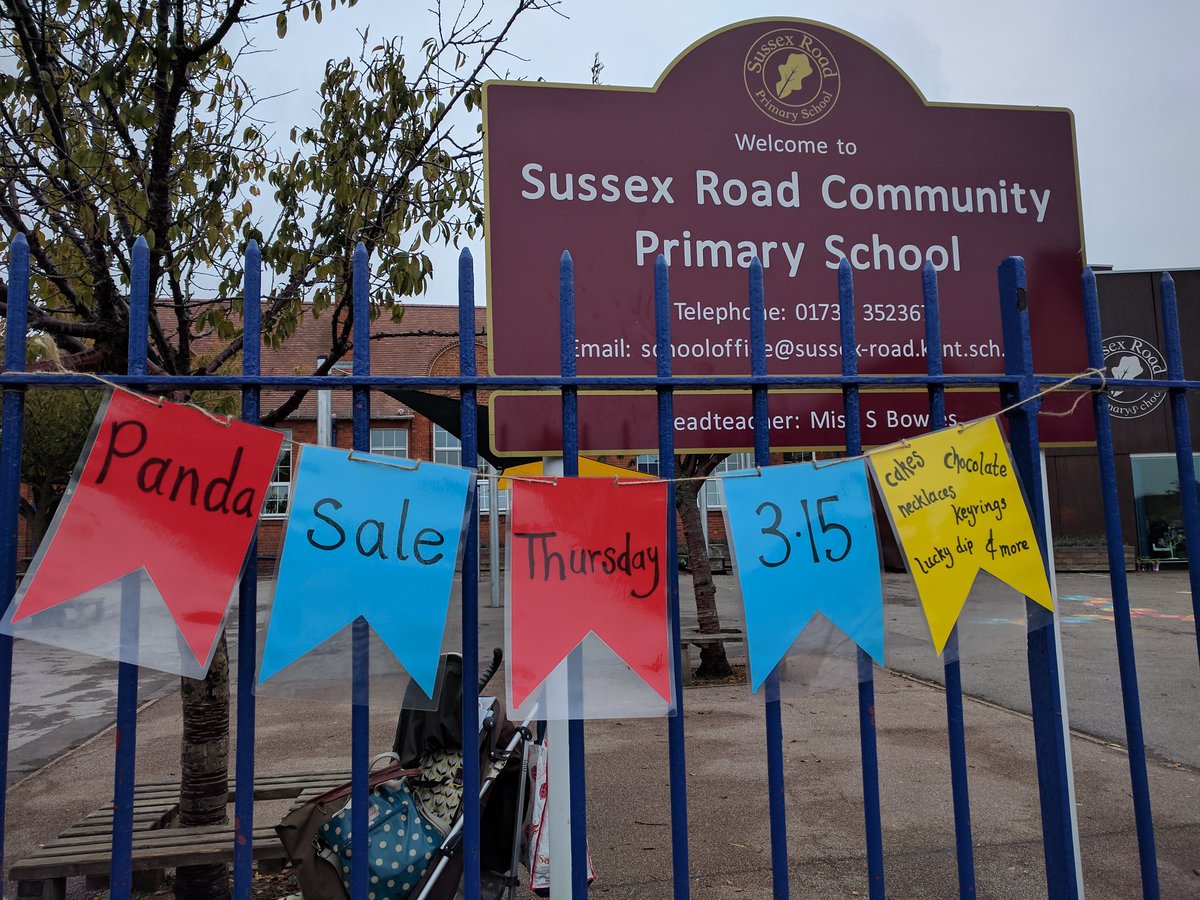zoegreenhill's tweet photo. @Sussexroad 2 excited girls ready for the fundraising sale after school tomorrow in aid of saving pandas. Lots of homemade goodies for sale https://t.co/GsYyeh4rjh