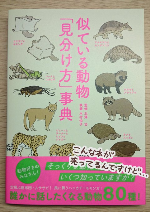 微妙に似てて違いを説明できない動物をチャート図を使って見分ける本が売ってたんですけど… 