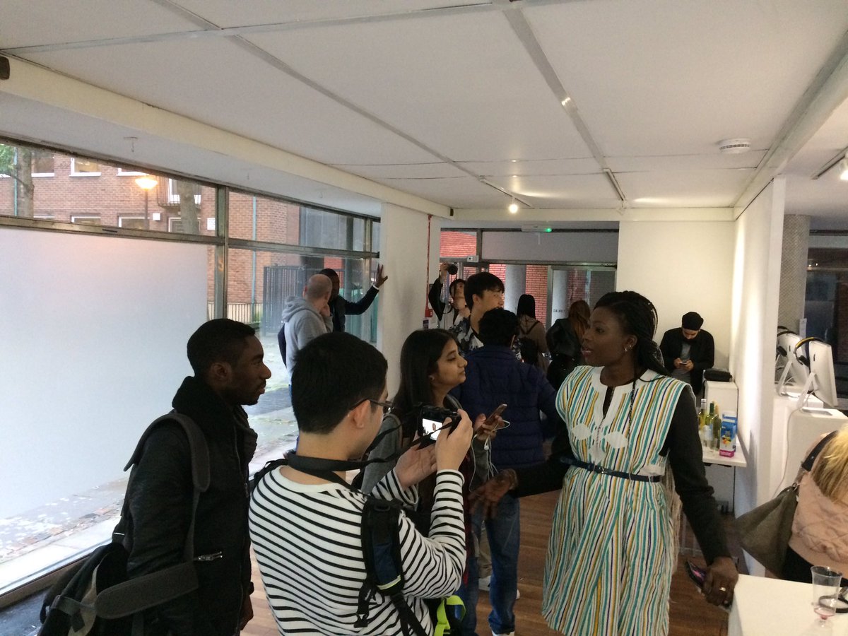 ComCultMed's tweet photo. An excellent launch to our #SomethingFamiliar exhibition, if you've missed out catch us tomorrow 10-4 in the Glassbox! https://t.co/IoaMJHhPml