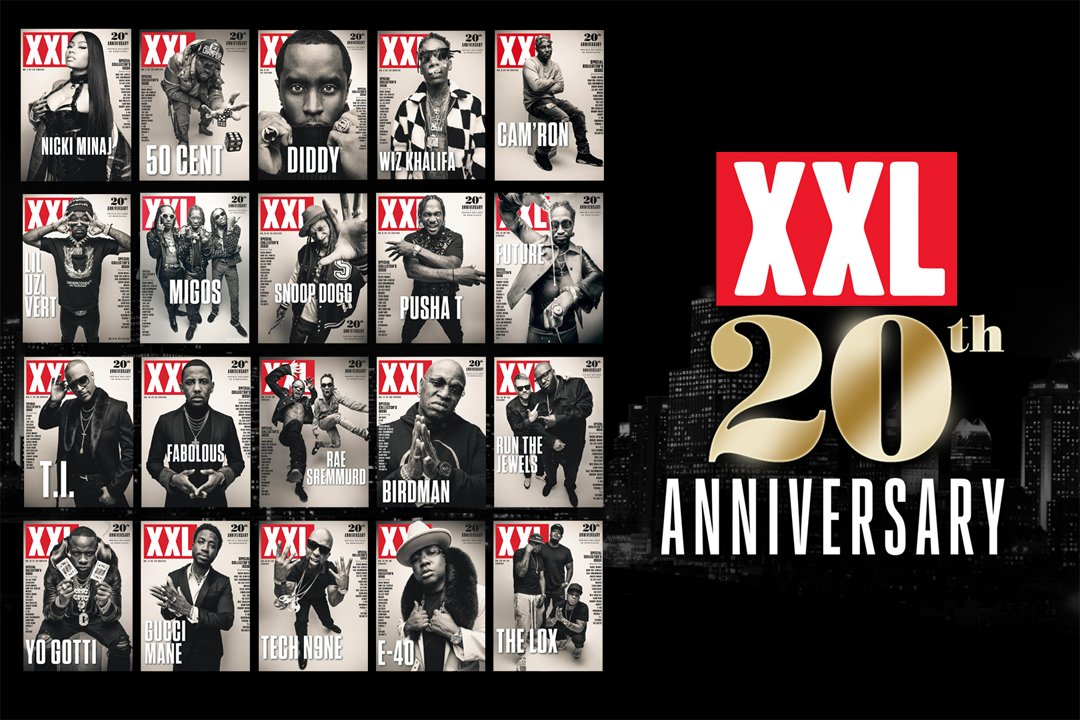 XXL Magazine Celebrates 20 Years with 20 Different Artists On The Cover