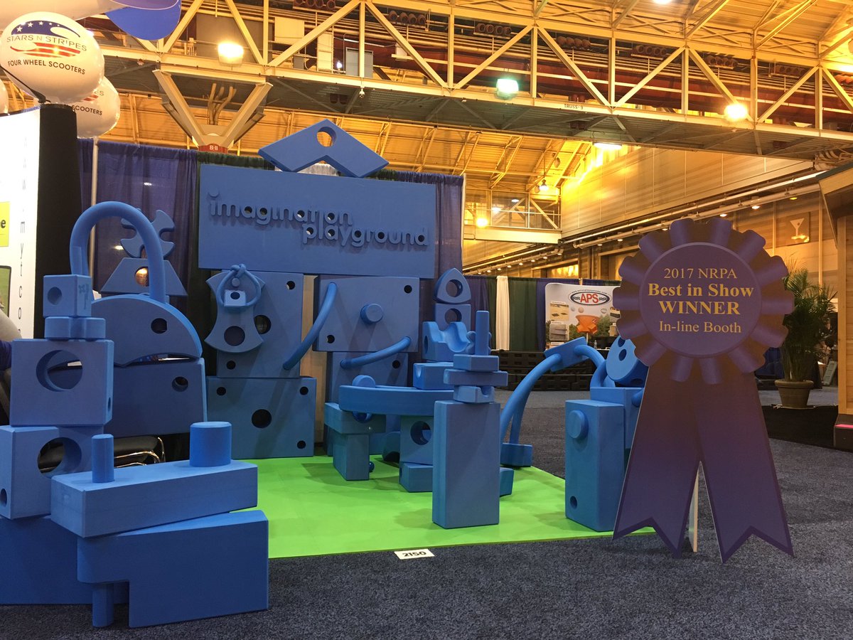 Congrats to our Best In Show winners <a href="/MiracleRec/">Miracle Recreation</a> and <a href="/ImgPlayground/">Imagination Playground</a>! #NRPAConference