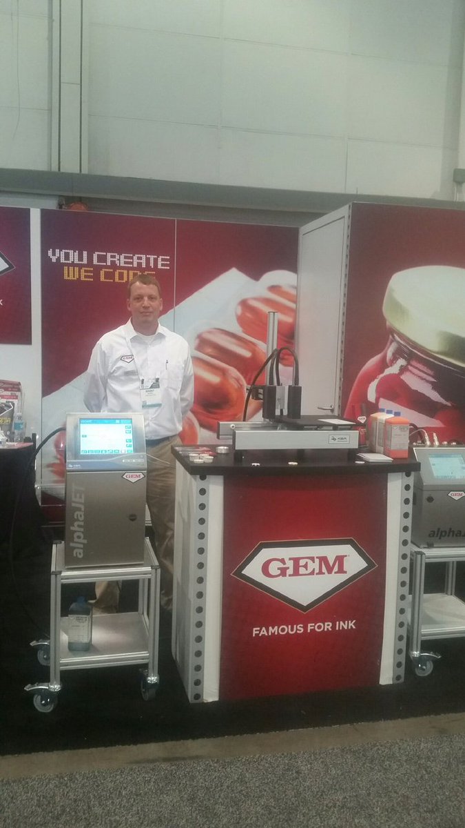 GemGravure's tweet photo. We're here at @packexposhow come by and say hello we're in Central Hall booth 5524!! #PACKEXPO2017 #Lasvegas #ink #productIdentification https://t.co/EAz0IEFvkV