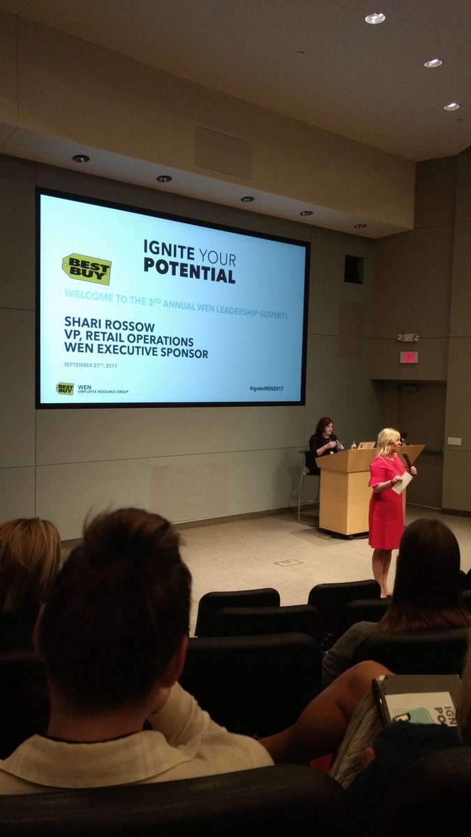 BBYWEN's tweet photo. Our new Executive Sponsor Shari Rossow! #IgniteWEN2017 https://t.co/xwl8jVIAIQ