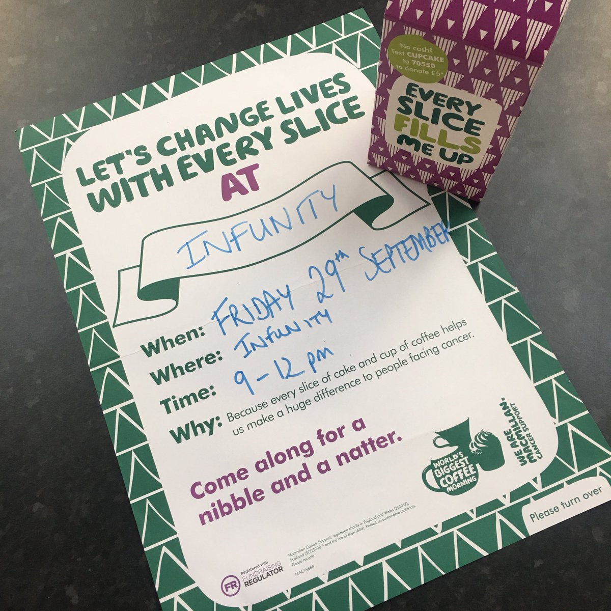 infunity_ltd's tweet photo. #macmillancoffeemorning #infunitymold https://t.co/ujxMuVNBkv