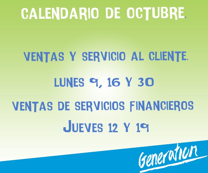Gracias al éxito abrimos nuevas fechas de nuestros programas, ¡Anímate y regístrate! en quierotrabajar.mx o escríbenos al 55-3923-8169
