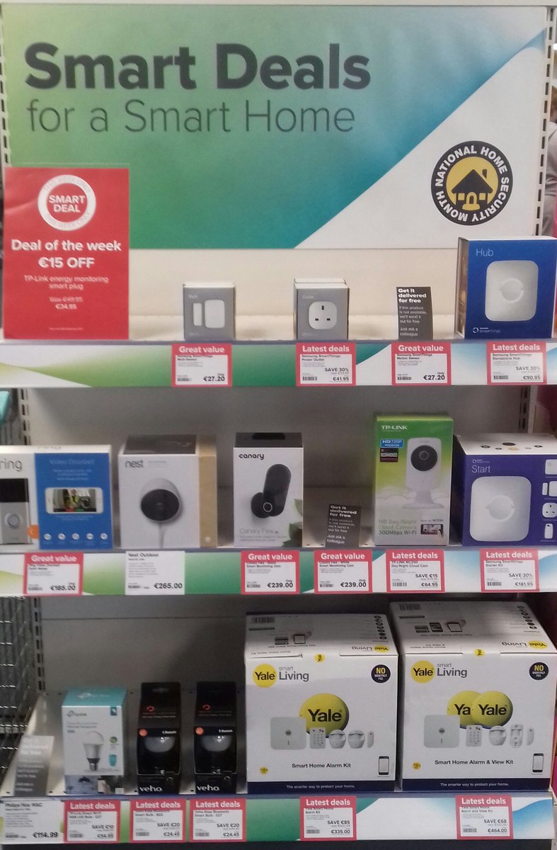 Come down and check out our smart home and CCTV deals during National Home Security Month! 😊 #Maplin #Galway