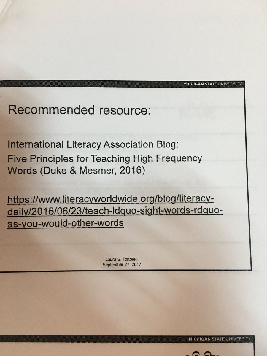 Learning about literacy instruction with Dr. Tortorelli.