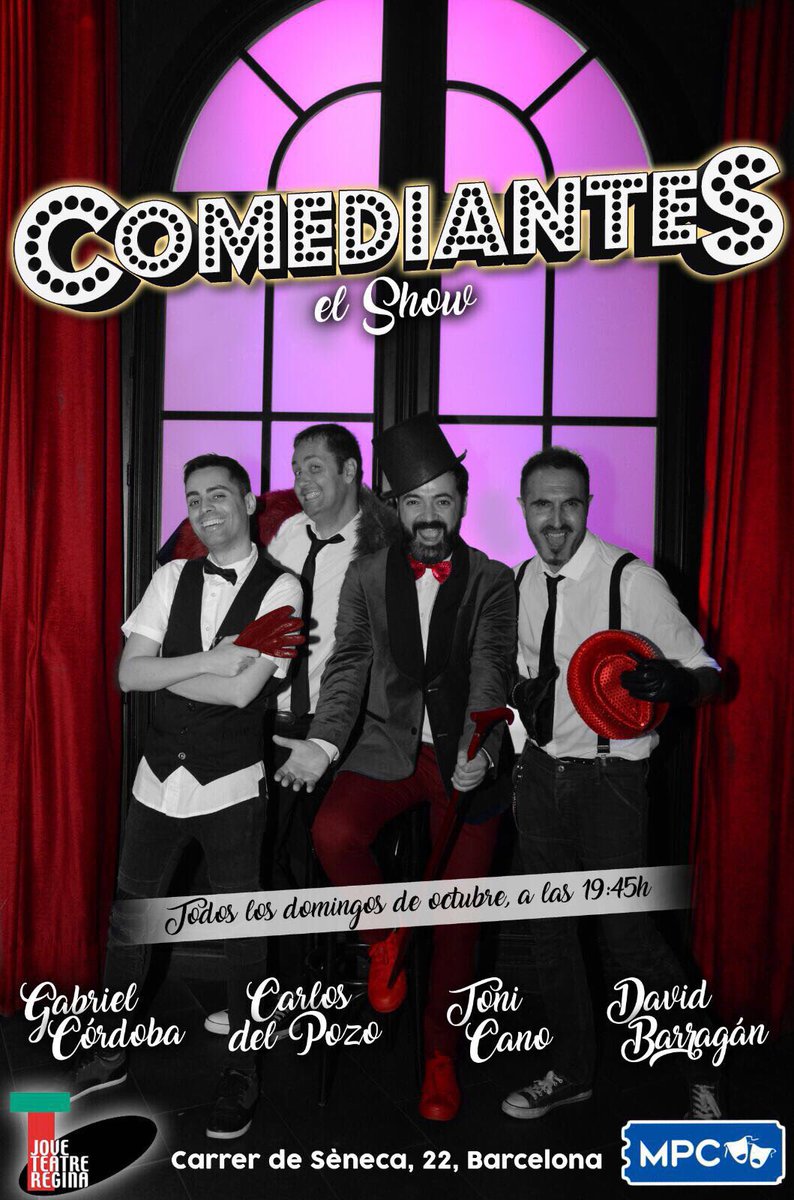 MPC_management's tweet photo. Nuevo planazo para los domingos de octubre en Barcelona.
¡Comediantes el Show!

Más info y entradas: https://t.co/zHjZnNemDD https://t.co/xwvE3UL7cx
