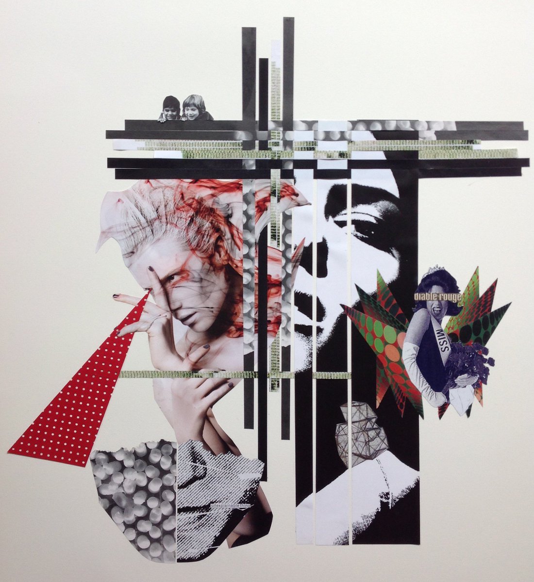 DMesander's tweet image. Opposite Directions - my participating analogue collage in the Collagistas Festival#4 Milan, Italy 22-29 Sept 2017 collagesbydorotheemesander.com