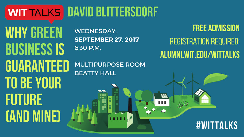 NetZeroVt's tweet image. Wentworth Institute of Technology is live streaming board member  @DBlittersdorf #WITtalks tonight at 6:30pm.  hubs.ly/H08LxpJ0