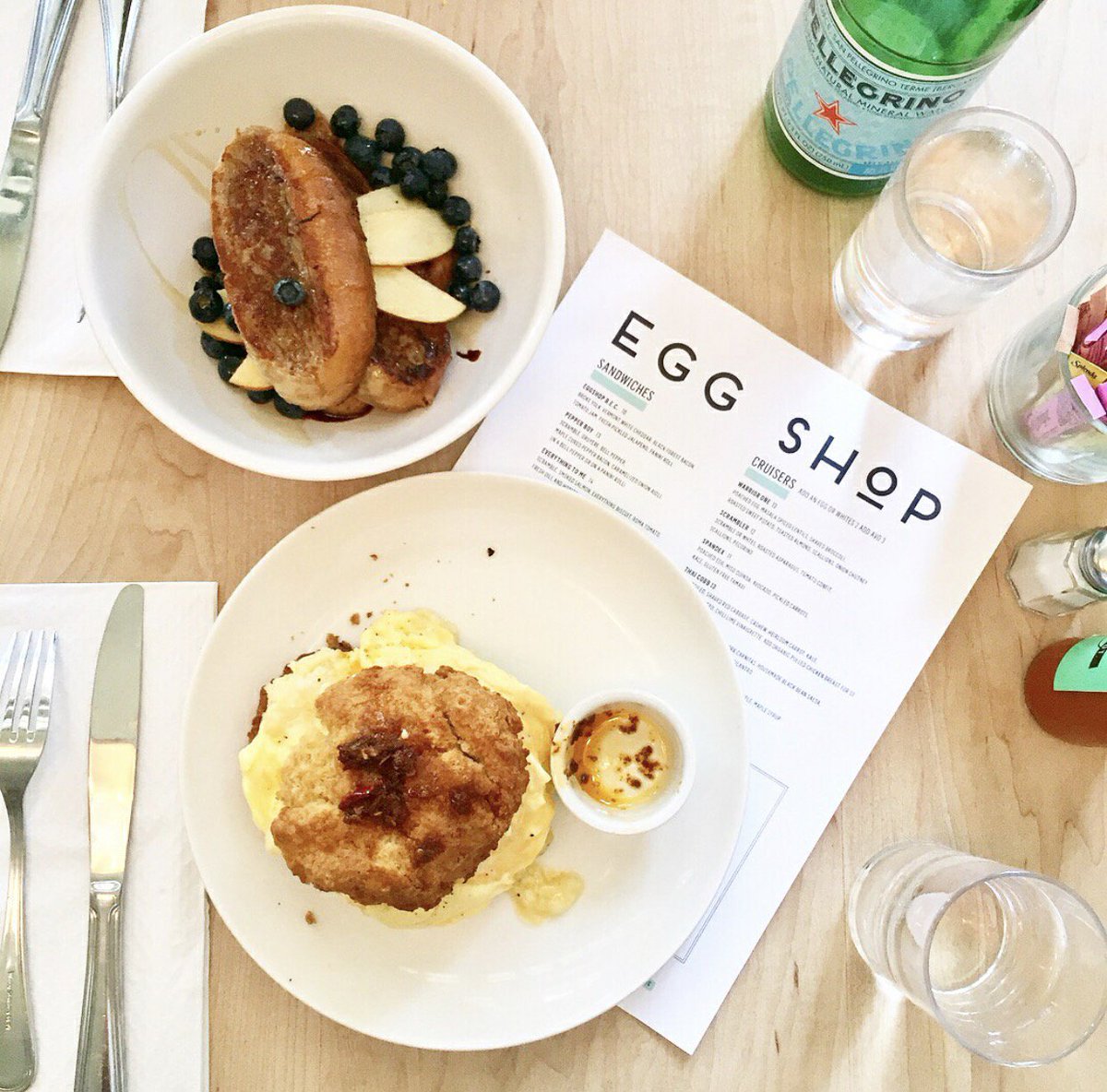 Egg Shop NYC on Twitter "Mandatory chai french toast to egg sandwich