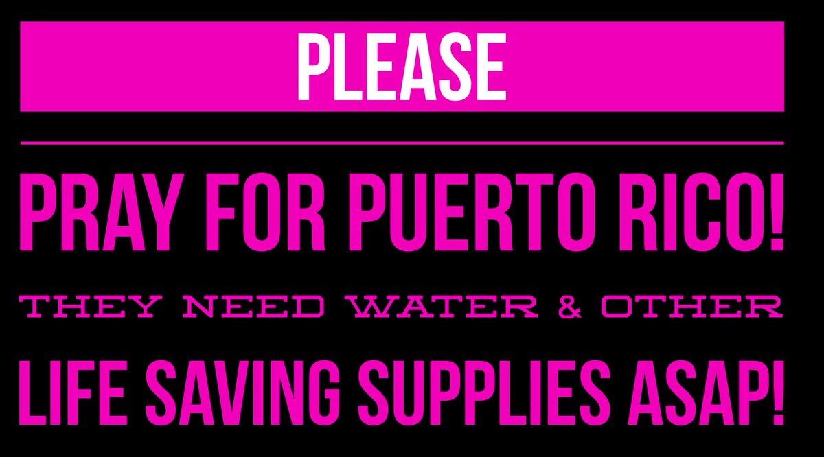 PastorTracie's tweet photo. Puerto Rico Needs Help Now!! https://t.co/ucl8iuybNp