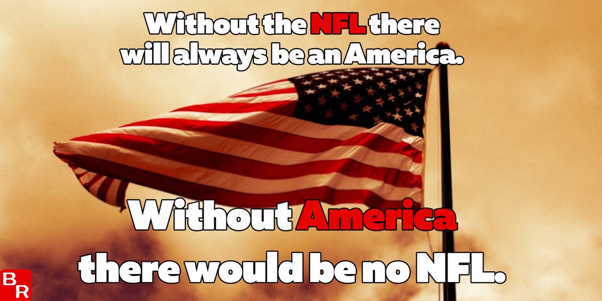 PJNET_IL's tweet image. MT @JohnKStahlUSA: #NFL miscalculated! Mess with many things, but Flag, Anthem &amp;amp; Veterans... SACRED  #IStand #PJNET