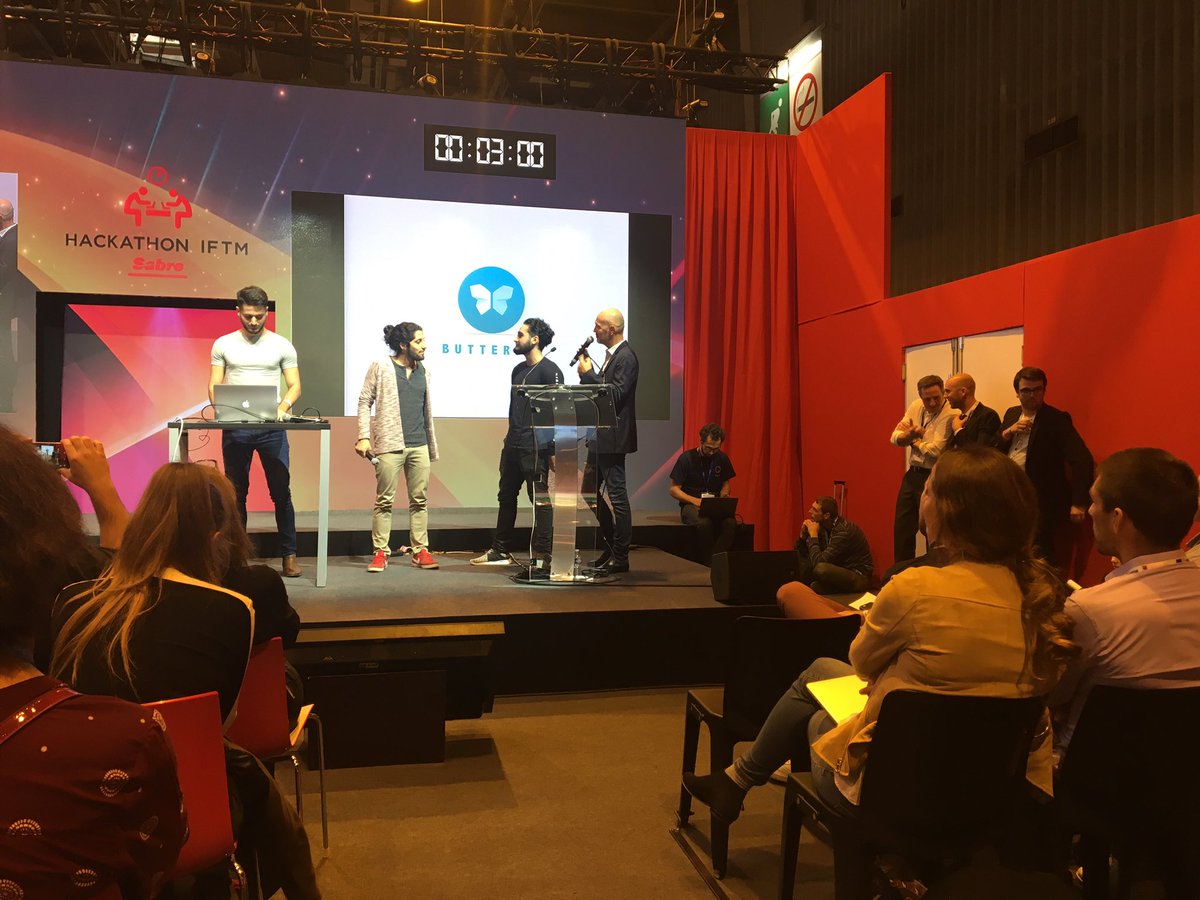 iftmparis's tweet photo. Butterfly et sa carte interactive ! #hackiftmsabre https://t.co/Qn19HEepIV