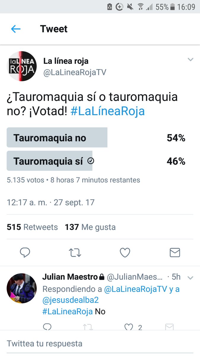 x.com/LaLineaRojaTV/… todos a votar, vamos que van ganando los antis! RT