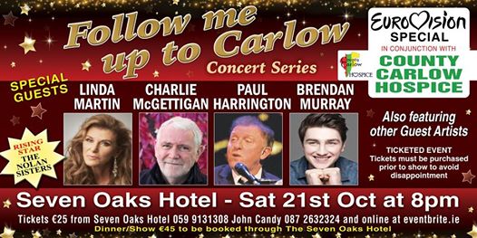 Followme2carlow's tweet photo. RT Get your dancing shoes on for an Irish Eurovision Songs extravaganza in conjunction with @carlow_hospice! 
https://t.co/AxdJoVJgDM https://t.co/eon34OVTB0