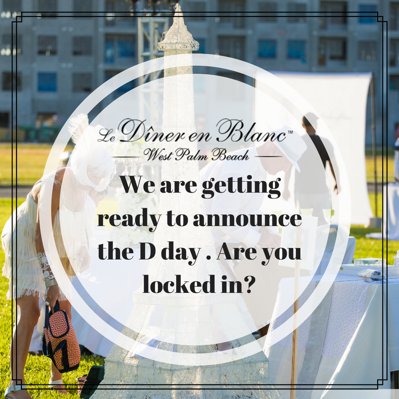 DinerEnBlancWPB's tweet photo. Are you locked in? We are about to announce the date soon! #depwpb2017 #debwpb #deb #dinerenblanc #whiteparty #debwestpalmbeach #palmbeach https://t.co/rxKk4xkVwq
