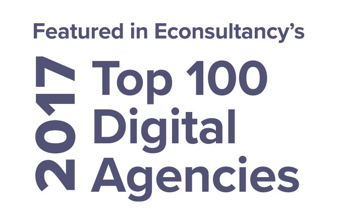 agenda21digital's tweet photo. We are thrilled to be listed as one of @Econsultancy #top100digitalagencies 2017 https://t.co/7QGd48h3Cy