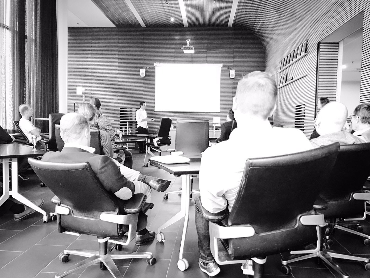 enettamo's tweet image. Our very own Yiannis Maglaras presenting how #AI will change our lives in the future at #Digitalist studio opening party in Tampere. @ubinow