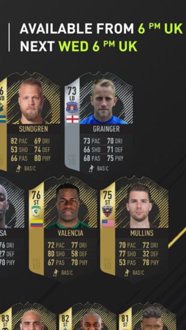 OllyCullen02's tweet photo. Look who’s in the FIFA 18 TOTW 😍👀 https://t.co/tba41Jmreo