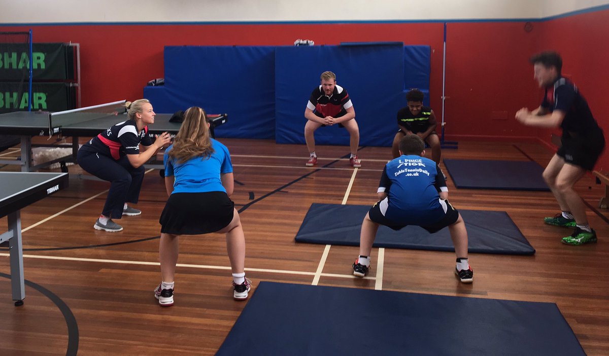 SportatCRA's tweet photo. 🏓 | Great to have @Hicksy91 in the academy today to work with the performance centre Scholars @DRETsport @GCollege_TTA #CRASport https://t.co/xSNCsyBZ3L