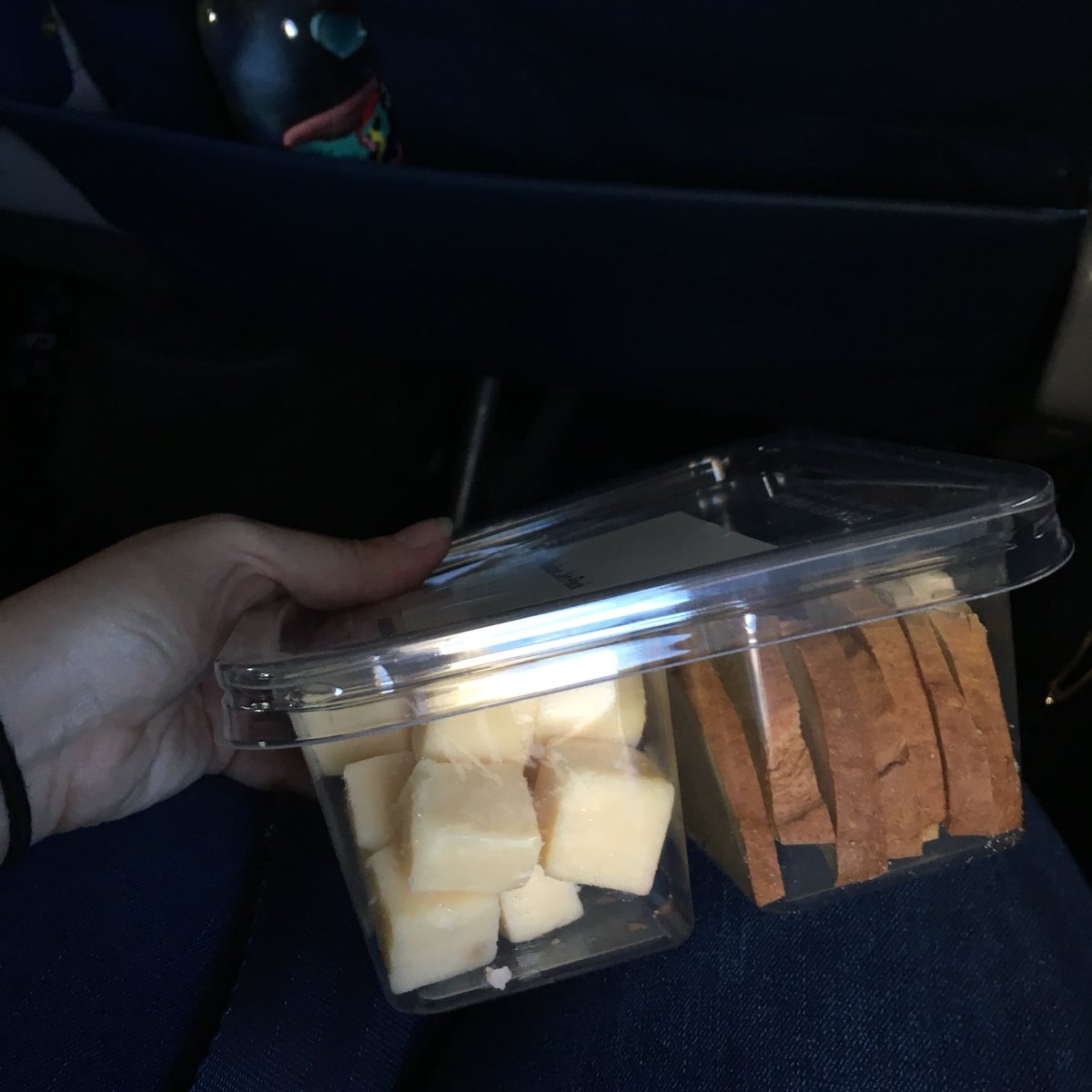 ElizWayman's tweet photo. @WestWingWeekly listening to Big Block of Cheese day with wee blocks of “Delta Economy Yellow.” #bbocd #okokwhatsnext https://t.co/f9a3Sp05G1