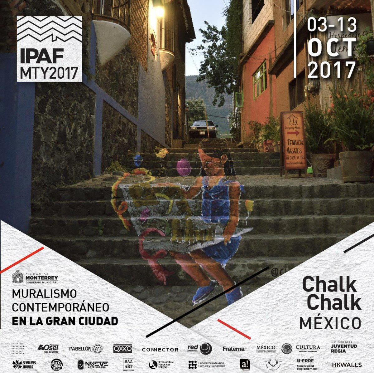 IPAF_Festival's tweet photo. Conoce a @ChalkChalk_mx uno de los artistas participantes del #IPAFMTY2017 #MTYlagranciudad https://t.co/tM3hqHR1t5
