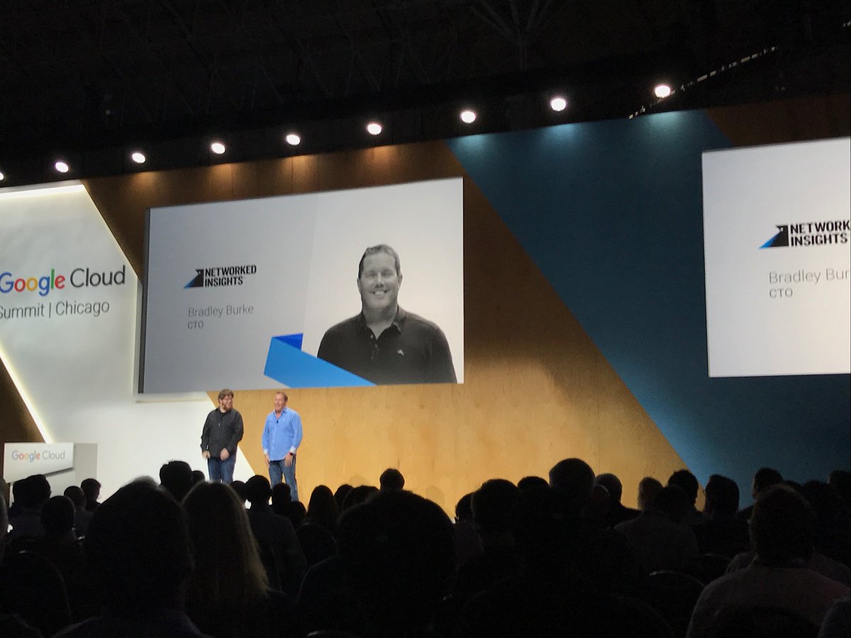 Networked Insights on stage at Chicago Google Cloud Summit #googlecloud