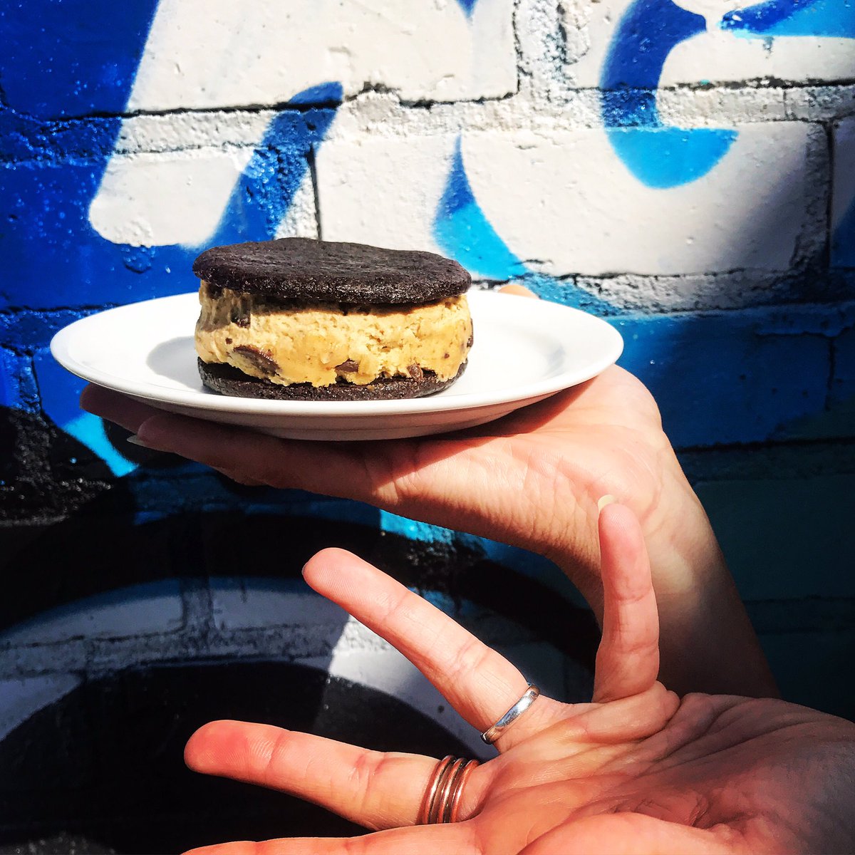 Do yourself a solid and come chow on this Chocolate Chip Cookie Dough Cookie. You did make it to hump day after all. Treat yo' self!