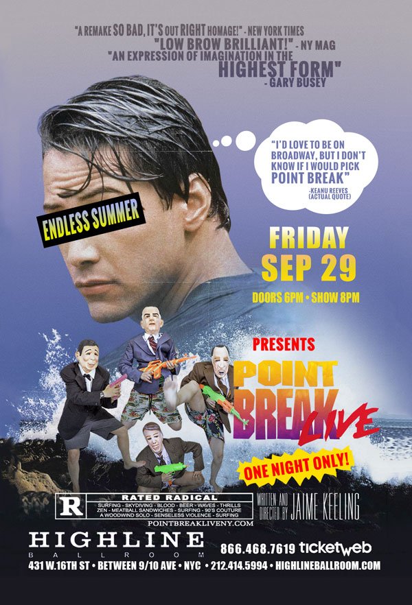 HLBallroom's tweet photo. Step into the shoes of Special Agent Johnny Utah and take on the bad guys in #PointBreakLive 9/29! Tickets here: https://t.co/RMZx4smQua https://t.co/1TDf1t2IqT