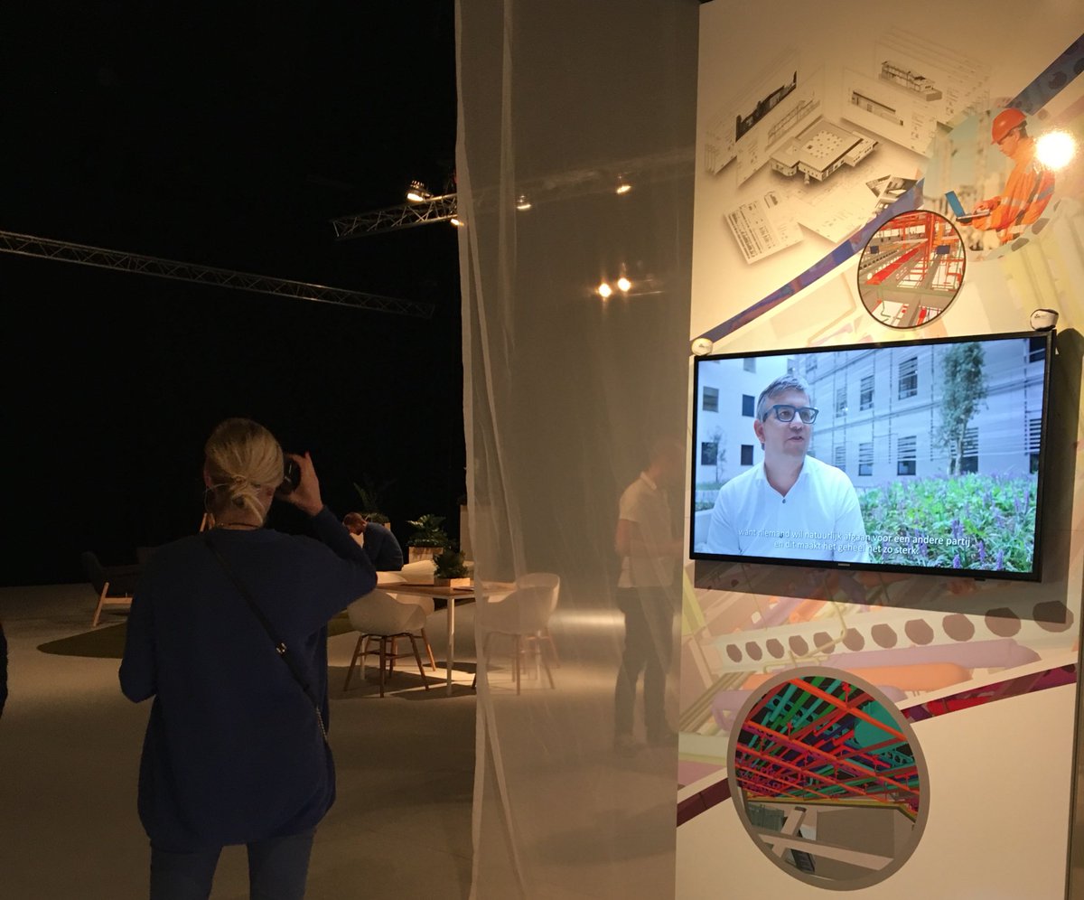 Vr even door een gebouw lopen op de beurs! Alles is mogelijk! <a href="/BIMplan/">Bimplan</a> @Utility2Build #VirtualReality #bim