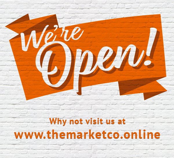 We're OPEN...
The Market Co Online marketplace: themarketco.online 
Order online today for delivery or collection at a market near you!