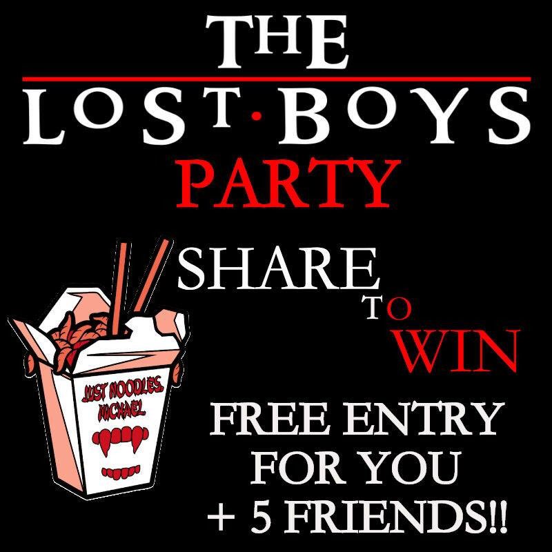 We're giving away free entry + 5 to our Lost Boys party. Just head to our Facebook (Crowndale Club) and share this image, make it public