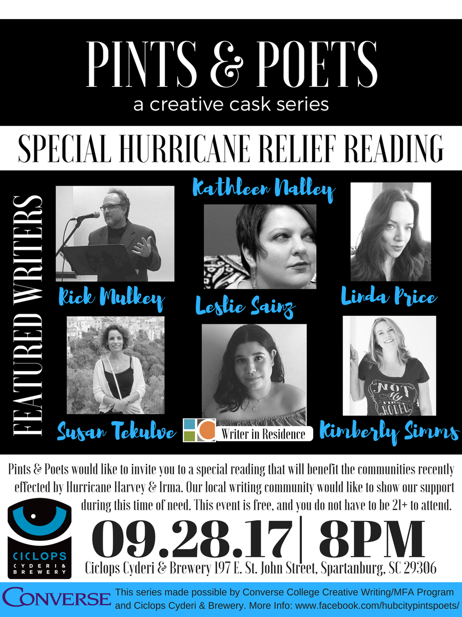 ConverseMFA's tweet photo. Be sure to join us tomorrow for our reading/fundraiser! https://t.co/LjFX4rsFb2 https://t.co/xbc09XHjvx