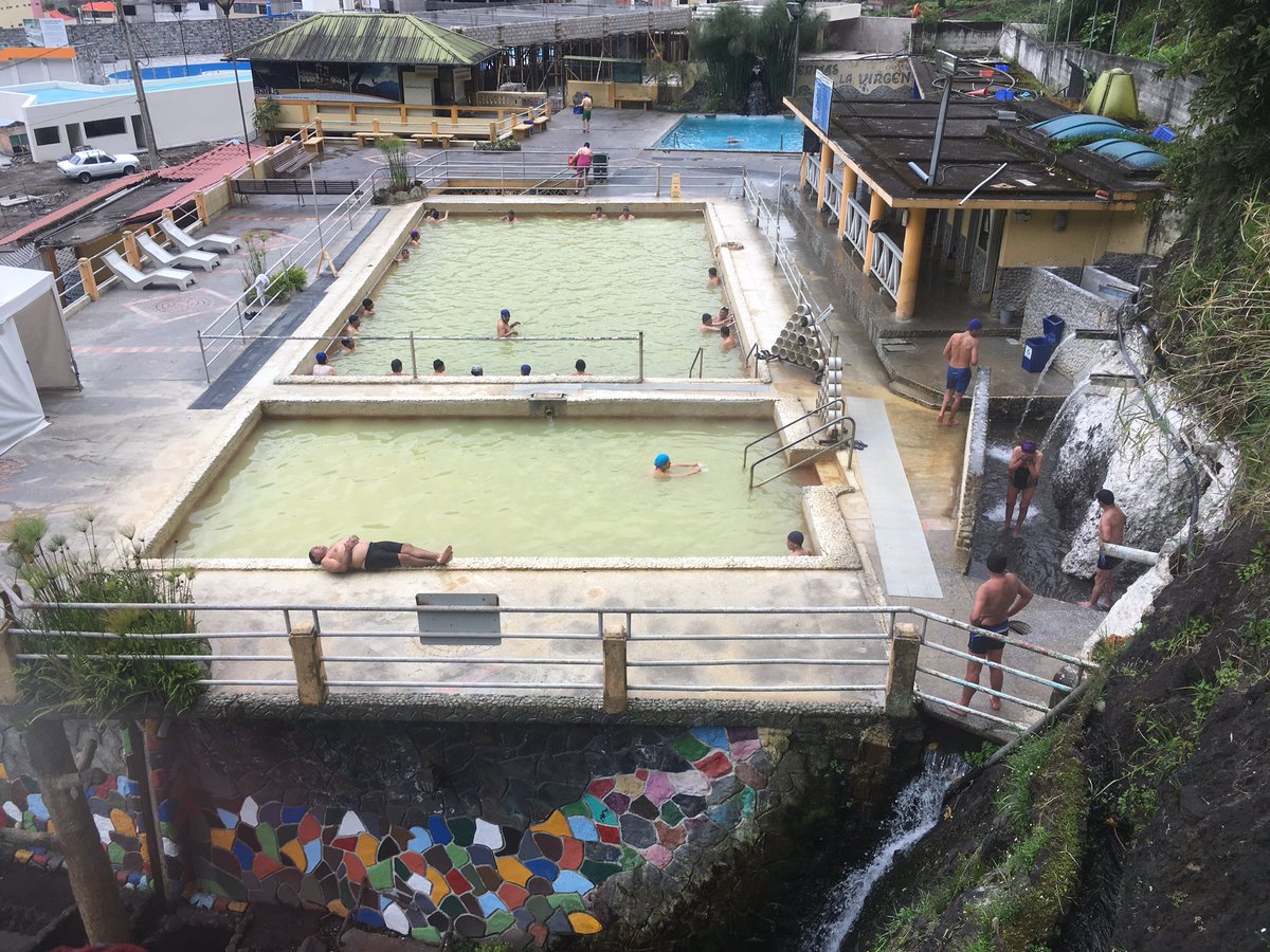 EIlyinskaya's tweet photo. What #Ecuador & #Iceland have in common is the love of the locals for #volcano heated pools, attending every morning #swimming #CCVG2017 https://t.co/SJ1pRkINq1