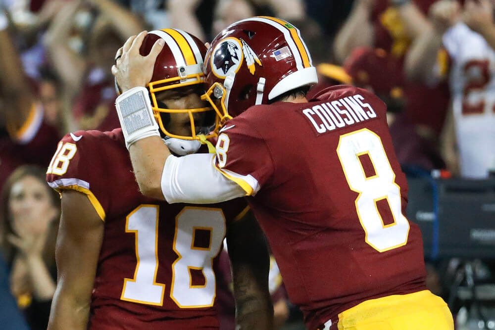 DistrictQB's tweet photo. Kirk Cousins has been named the NFC Offensive Player of the Week for his performance vs. Oakland!
•365 yards
•3 TD/0 INT
•Pass rating: 150.7 https://t.co/NhPI8MQQU4