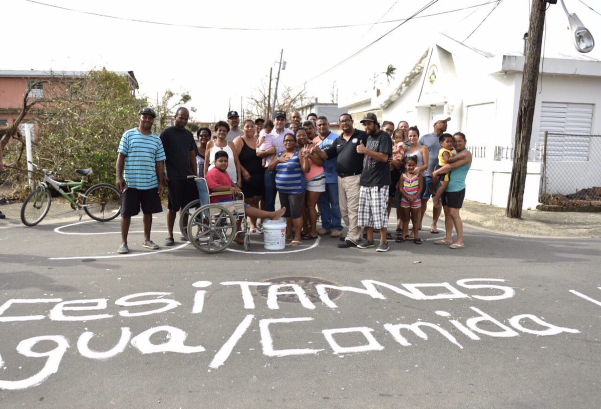 ricardorossello's tweet photo. This image traveled the world. It shows the needs of hundreds of communities that we are reaching. Puerto Rico will recover and rebuild. https://t.co/JzWy8ItMIw