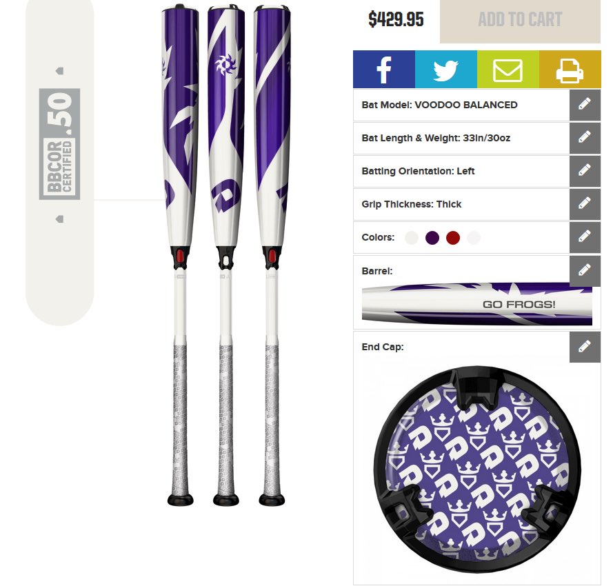 Tcu Managers On Twitter Custom Bats For The Frogs Are 8 43 Am 27 Sep 2017 From Fort Worth Tx