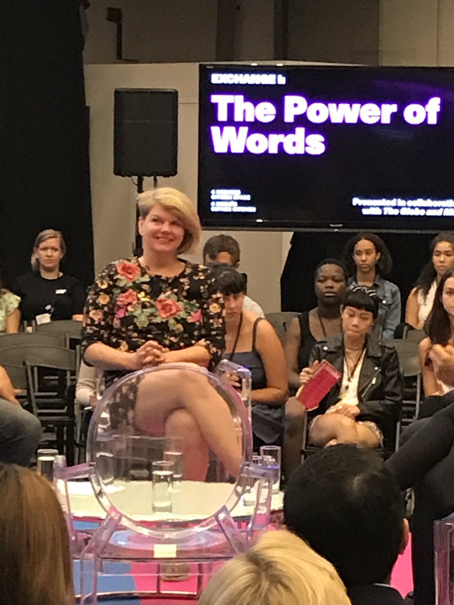 GermanyinTO's tweet photo. Discussing the Power of Words during @6DegreesTO. Ines Kappert describing @wirmachendas #weiterschreiben #KnowledgeExchanGER #ifaCultExtern. https://t.co/UcUP913OSs