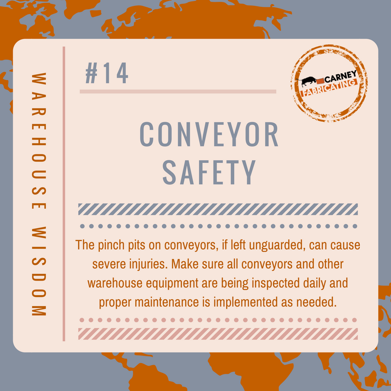 CarneyFabricate's tweet photo. #WarehouseWisdom Safety is your piece of #WednesdayWisdom! https://t.co/xrnRQgKlN0