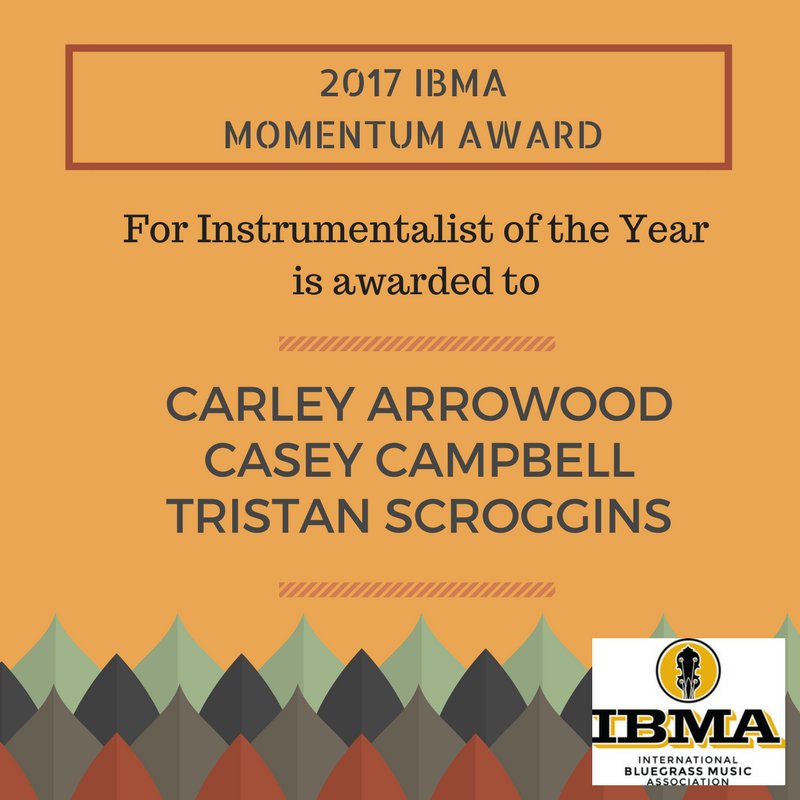 IntlBluegrass's tweet photo. Winners of the 2017 Momentum Instrumentalist Awards! https://t.co/XW0rPVRfcv