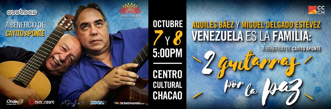 Gracias a <a href="/unaiamenabar/">unai amenabar</a> y <a href="/albaniloz/">Albani Lozada</a>  por la bella entrevista en <a href="/CircuitoExitos/">Circuito Éxitos</a> Los esperamos en el <a href="/CculturalChacao/">Centro Cultural Chacao</a> el 7 y 8 de octubre.