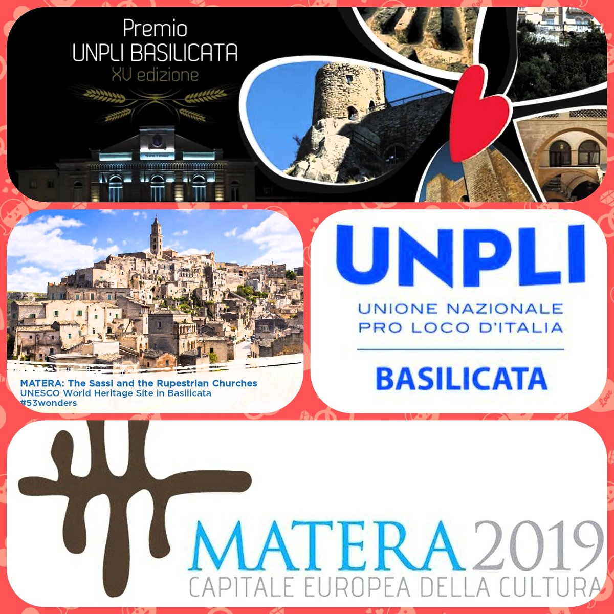 unplibasilicata's tweet photo. #PremioUnpli #Basilicata XVI Ed
Cerimonia di Premiazione
17 Dicembre 2017
#Matera #Basilicata
Al via candidature #Proloco unplibasilicata.it https://t.co/jobhqW69Lh