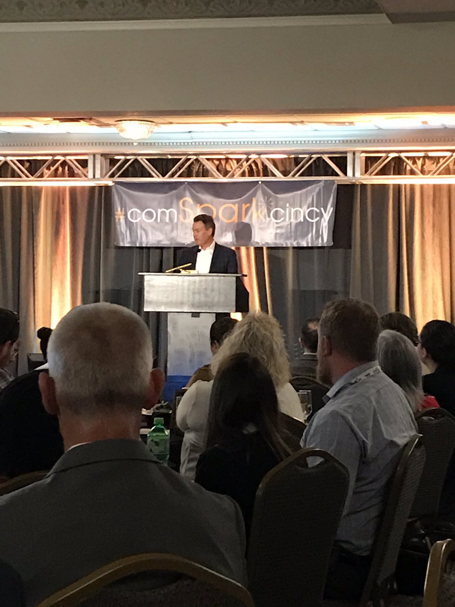 HollyLHirt's tweet photo. Great keynote from David Adams @ #comsparkcincy encouraging everyone to focus on their strengths and partner with others to do the rest. https://t.co/nCFWWI8Tlf